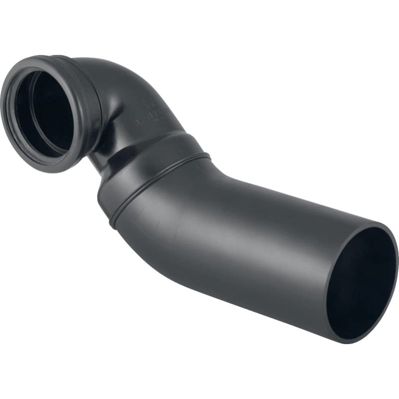 Geberit G366913161 HDPE Connector Pipe with Offset for Left Hand Horizontal Waste Fittings